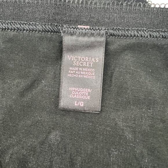 Victoria's Secret Black Sparkle Trick or Treat Hi Cut Leg Panty Size Large - Picture 2 of 4